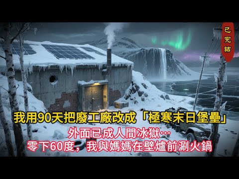 全球超市搶瘋了🛒，我卻用90天把廢工廠改成「極寒末日堡壘」❄️！零下60度涮火鍋看監控，外面已成人間冰獄…#小说 #小说推荐 #小说推文 #完结文 #有声小说 #末世小說 #末世求生
