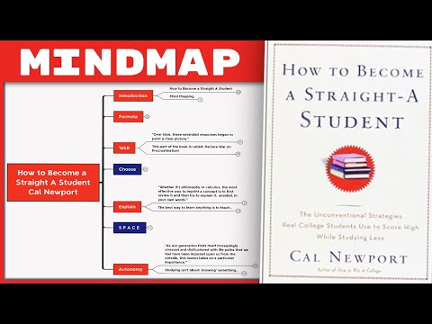 How to Become a Straight A Student - Cal Newport [Mind Map Book Summary]