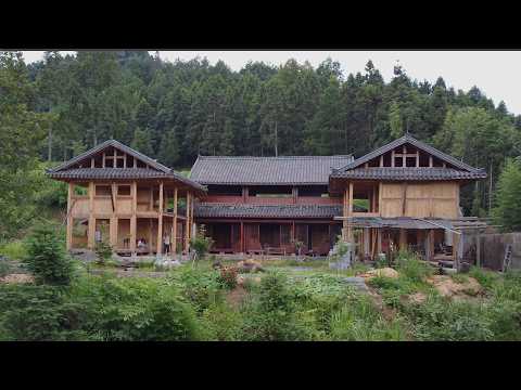 4 Years! Building a Traditional Chinese-Style Wooden House Using Mortise-and-Tenon Techniques