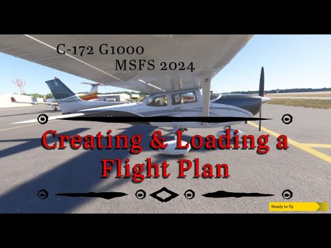 How to create and load a flight plan on MSFS 2024 using the G1000 and SkyVector