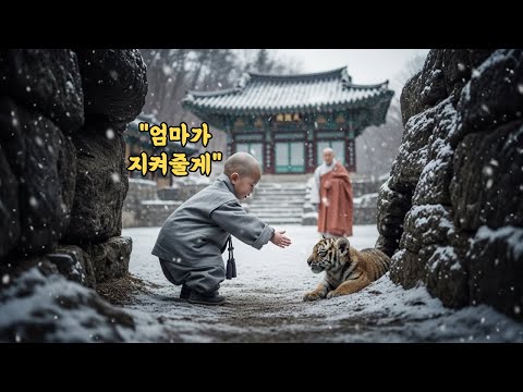 4살 동자승이 산의 제왕을 길들인 믿기 힘든 방법. 그것은 압도적인 힘이나 먹이가 아니라, 얼어붙은 마음을 녹이는 작고 따뜻한 '자비'였습니다.l 오디오북 l 감동 l 창작사연