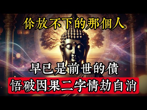 佛說：你放不下的那個人，早已是前世的債｜悟破“因果”二字，情劫自消#佛學 #禪宗 #佛教哲學 #佛教經典