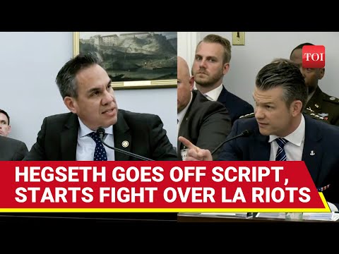 US: Hegseth Pulls Mic, Charges Into Screaming Fight As Lawmaker Grills On Los Angeles Riots