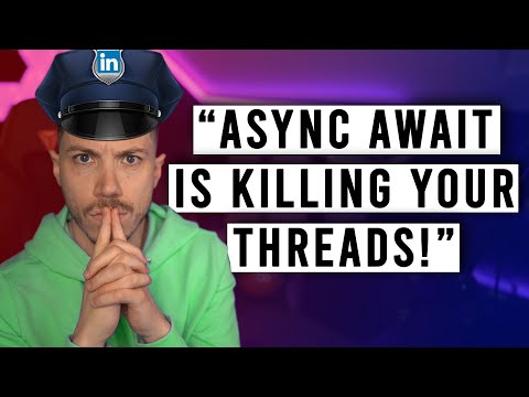 "Stop Using Async Await in .NET to Save Threads" | Code Cop #018