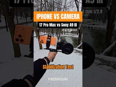 Stabilization Comparison IPhone vs Sony A9 III! 🤔