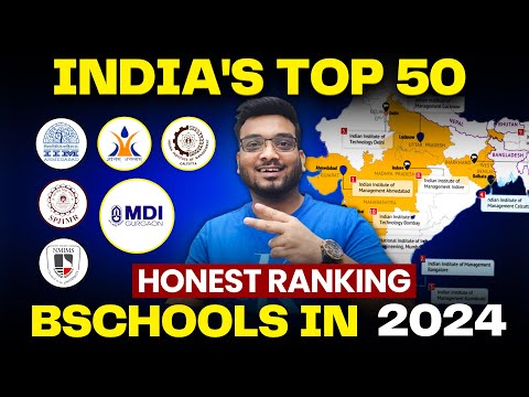 Top 50 MBA Colleges In India | 2024 Most REALISTIC RANKING | NIRF | Best B schools in India 2024