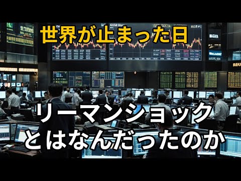 The world came to a halt that day [Lehman Shock]