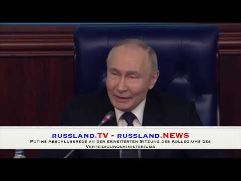 Putin's closing speech at the expanded meeting of the Defense Ministry's College