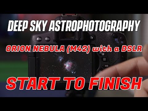 Orion Nebula (M42) with a DSLR, Start to Finish - Deep Sky Astrophotography