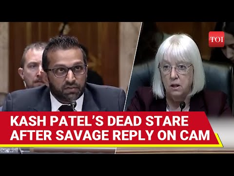 'Hello, FBI Won't...': Kash Patel Drops Verbal Nuke, Then Stares At Patty Murray |  US Senate Clash