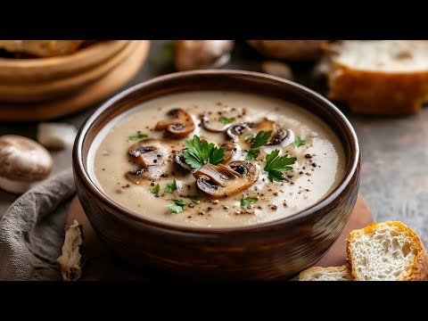 My Favorite Creamy Mushroom Soup You Must Try!