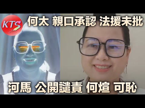 何太親口承認法援未批 河馬公開譴責何煊可恥 葉小姐因為律師費太貴未能與何伯離婚