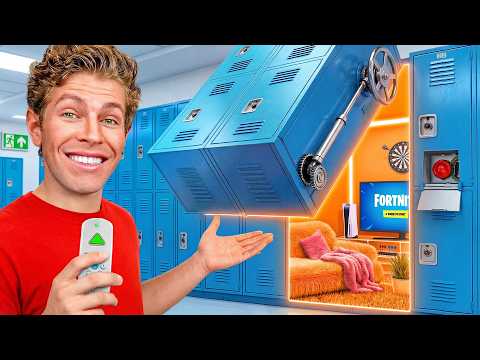 I Built a SECRET Gaming Room in School...