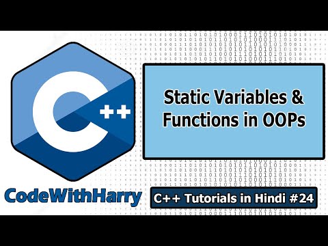 Static Data Members & Methods in C++ OOPS | C++ Tutorials for Beginners #24