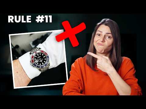 11 UNSPOKEN RULES when wearing a wristwatch! (that are broken commonly)