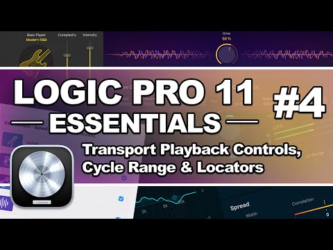Logic Pro 11 - #04 Transport Playback Controls, Cycle Range & Locators