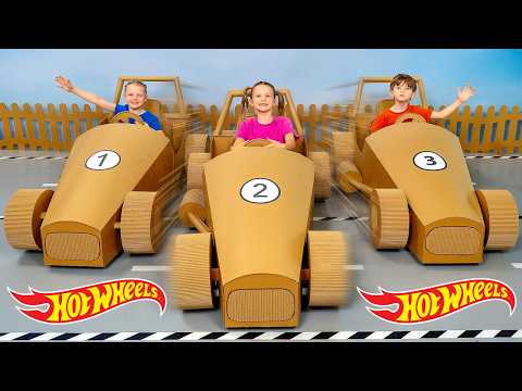 Kids Challenge Dad! Fun Hot Wheels Race at Home 🏎️✨