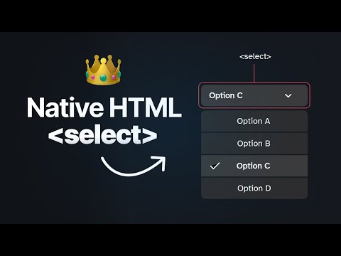 You Can Style The Native HTML Select With CSS