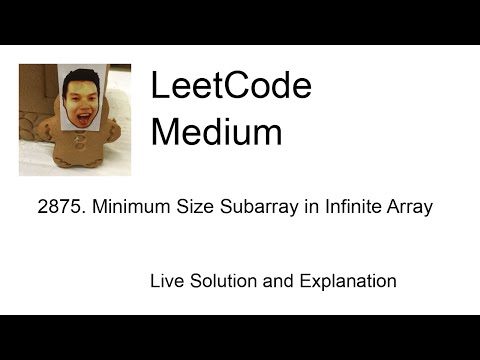 2875. Minimum Size Subarray in Infinite Array (Leetcode Medium)