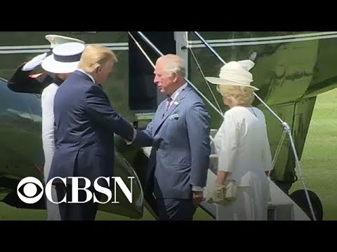 Trump, first lady arrive at Buckingham Palace