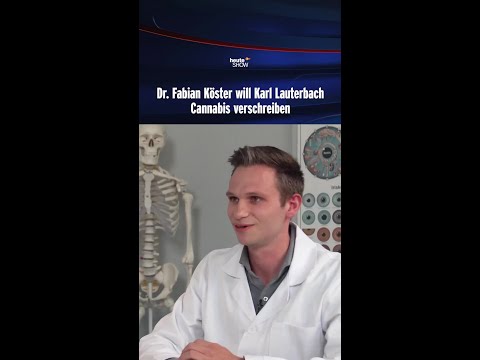 Dr. Fabian Köster will Karl Lauterbach Cannabis verschreiben | heute-show #shorts