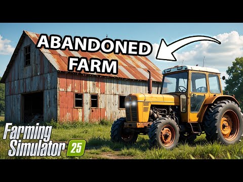 I spent 365 days rebuilding the ABANDONED FARM with $0! Farming Simulator 25