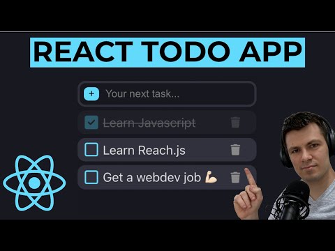 Build a Todo App with React.js | Beginner React Project using hooks
