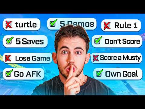 Rocket League, but I have SECRET TASKS to complete