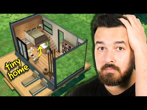 I built a tiny home with a loft bed