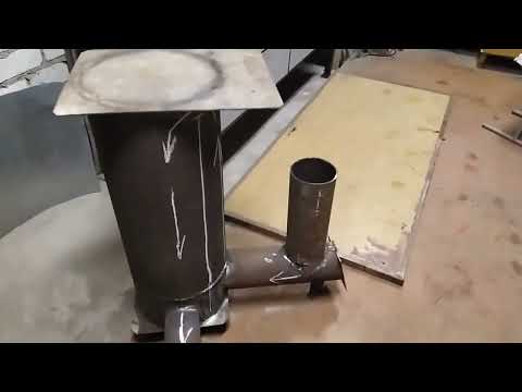 Эконом печь для мастерской теплицы или гаража,  Часть 1