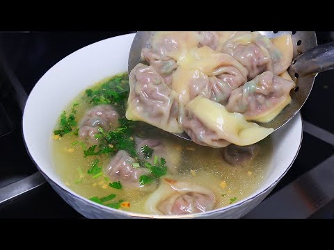 香菜牛肉水饺，目前我做过最好吃的水饺！