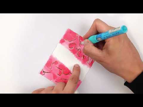 Faux Marbling Technique!! Easy as, NO MESS!! (1238)