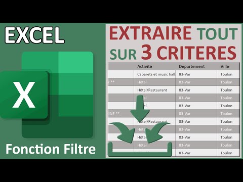 Extractions Excel sur trois listes déroulantes liées