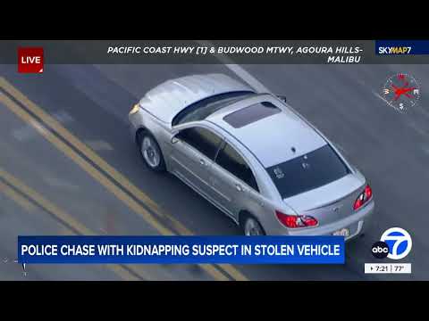 FULL CHASE: Police chase with 3 kids in stolen vehicle ends in violent crash on PCH