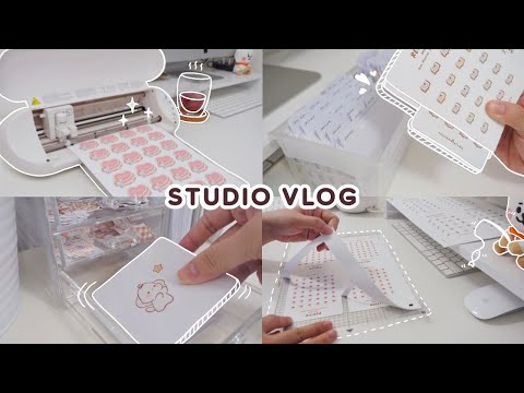[Studio VLOG] Sticker Shop Restock | Small Business Owner | Malaysia