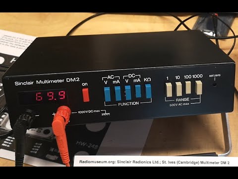 Multimeter Sinclair DM2 1975 test repair teardown