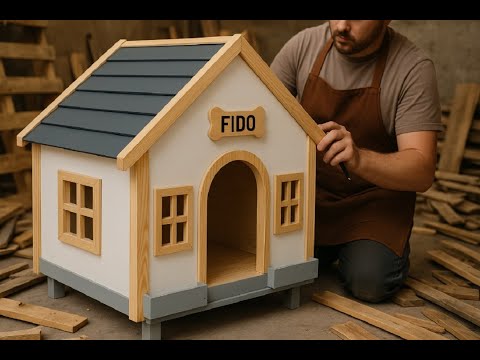 Man Recycles Old Pallets into Beautiful Pet Houses // Woodworking MASTER