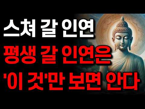 '이런 사람' 평생 갈 내 편이다 I 노후에 진짜 인연을 알아보는 방법 I잠 잘 때 듣는 명언 I 부처님 말씀 I 인생 지혜 I 오디오북