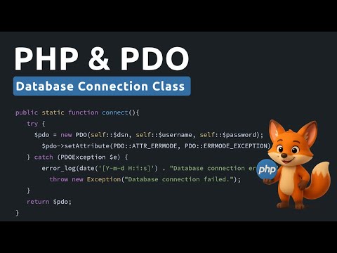 PHP and PDO Database Connection | Creating Reusable Database Class