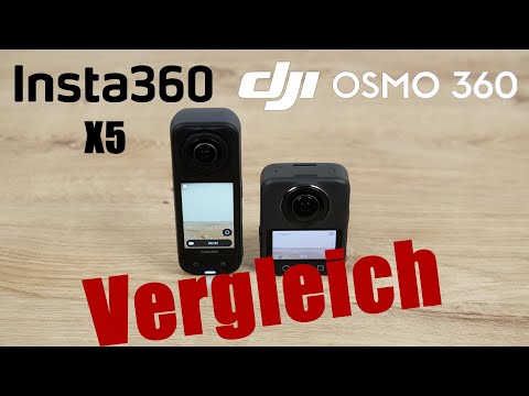DJI Osmo 360 und INSTA360 X5 Vergleich