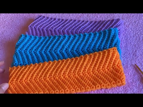 Стильная повязка на голову крючком. Начинающим.👍😊