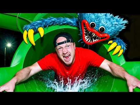 I Spent 24 Hours OVERNIGHT in a WATERPARK!!