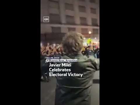 Javier Milei Celebrates Electoral Victory