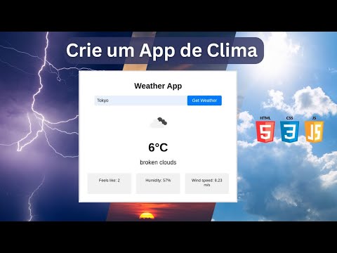 🔥 Crie seu PRÓPRIO App de Clima com JavaScript e OpenWeatherMap! 🌦️🚀