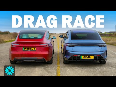 Can a BYD Seal beat a Tesla Model 3? 1/4 MILE RACE