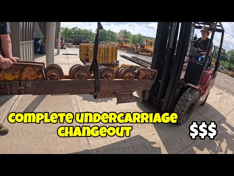 Rebuilding final drives and undercarriage components with hidden surprises on 450 Deere dozer Part 2