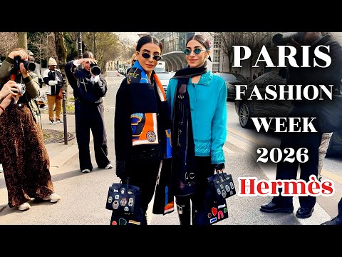 Hermès Fashion Week 2026 | Runway Show & Paris Street Style in 4K
