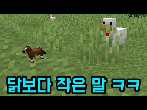 크기 조절이 정식으로 나올 줄이야(마인크래프트)