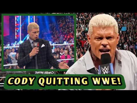 CODY RHODES IS READY TO LEAVE WWE!