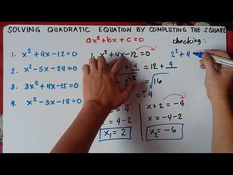 Solving Quadratic Equations by Completing the Square | Explained in Detailed |